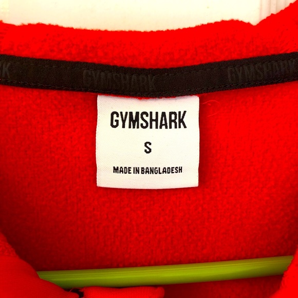 Gym Shark Men’s Arrival Zip Up Hoodie, Small, Red - Picture 9 of 9